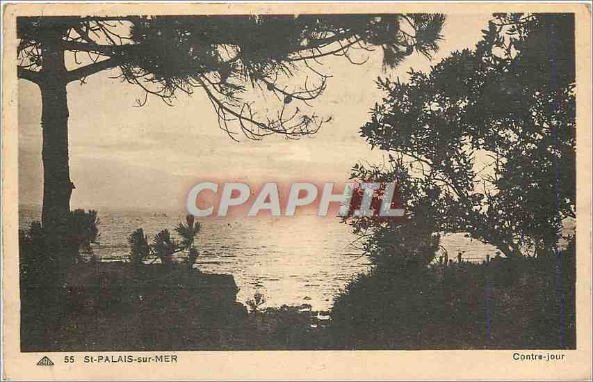 CPA St Palais sur Mer Contre jour 