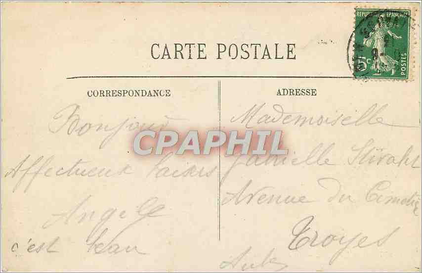 CPA Trouville La Plage et les Villas  — Verso