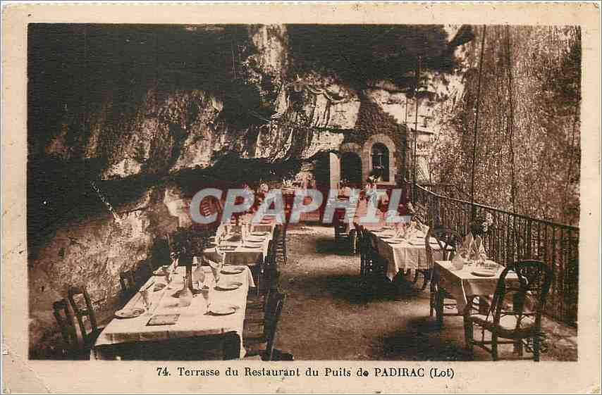 CPA Terrasse du Restaurant du Puits de Padirac 