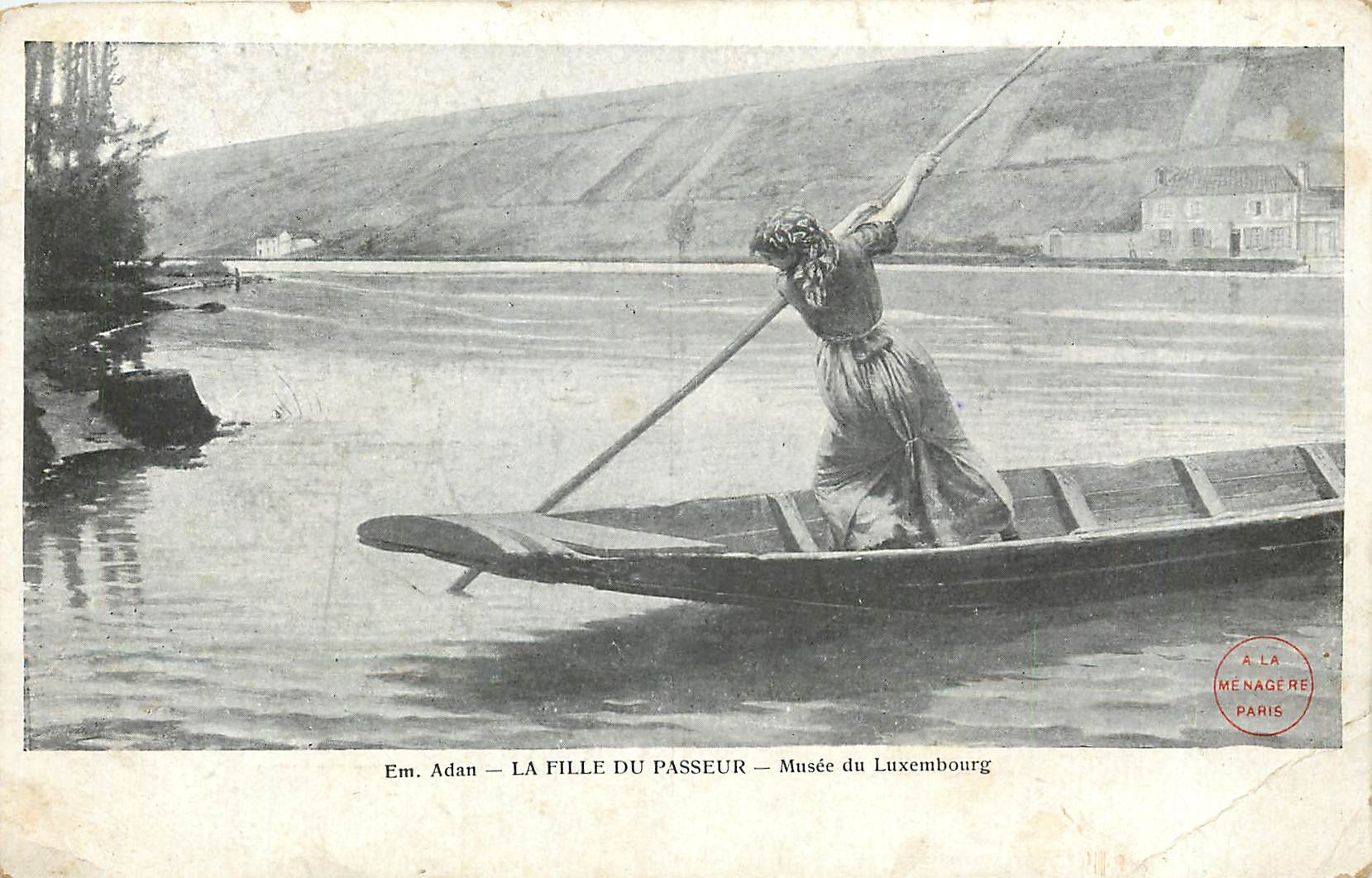 CPA La Fille du Passeur Musee du Luxembourg