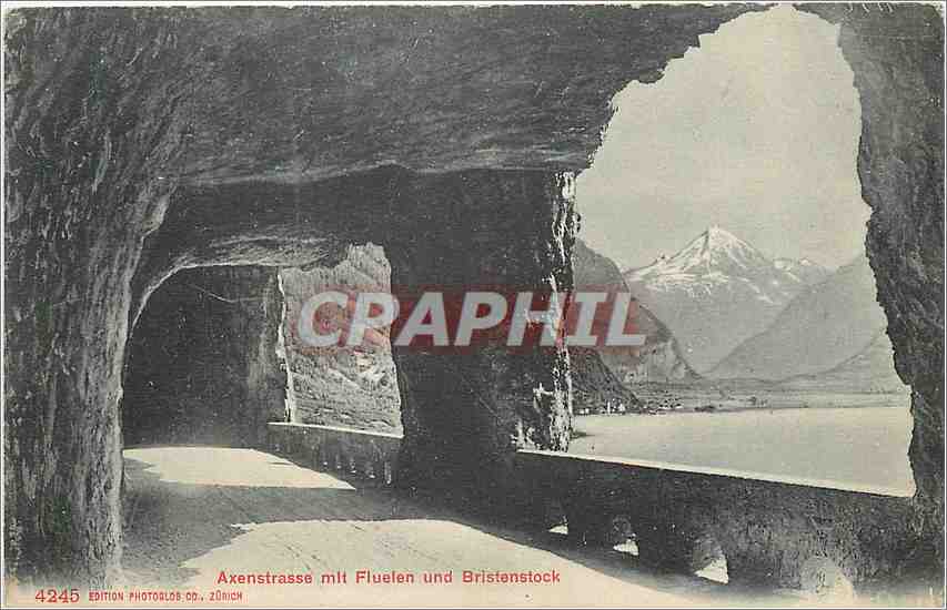 CPA Axentrasse mit Fluelen und Bristenstock 