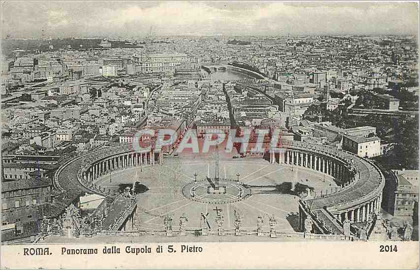 CPA Roma Panorama dalla Cupola di S Pietro 