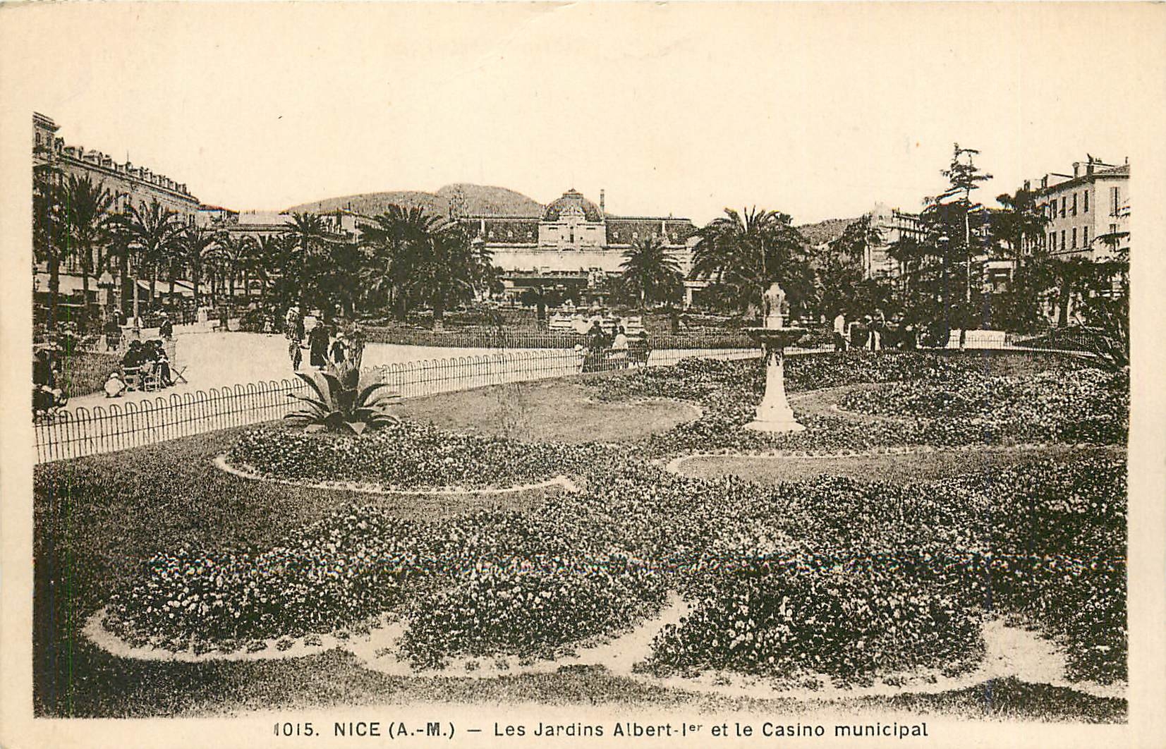 CPA Nice AM Les Jardins Albert et le Casino municipal 