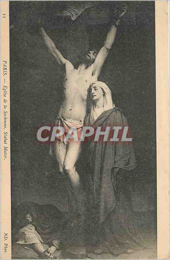 CPA Paris Eglise de la Sorbonne Stabat Mater