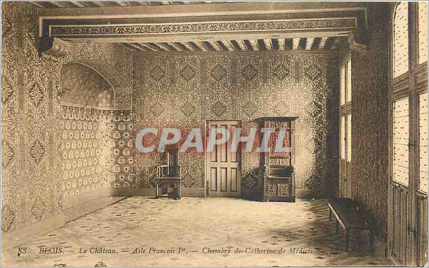 Béois — Le Château — Aile François Ier — Chambre de Catherine de Médicis