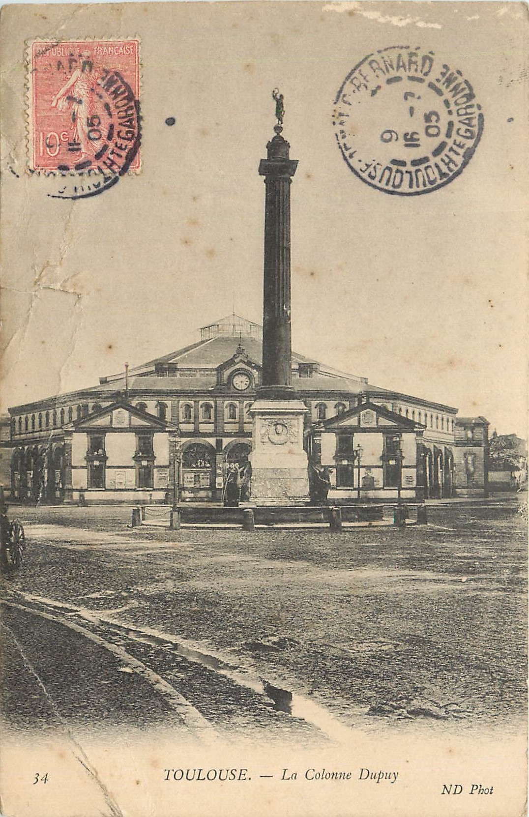 CPA Toulouse La Colonne Dupuy 