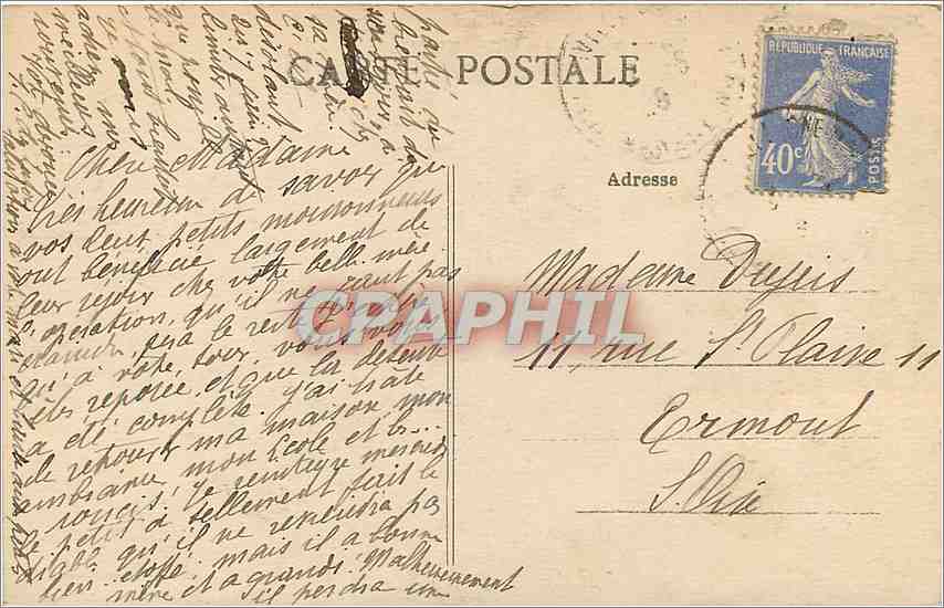 CPA Dinard L et V Vue sur la Plage et la Digue Promenade  — Rückseite