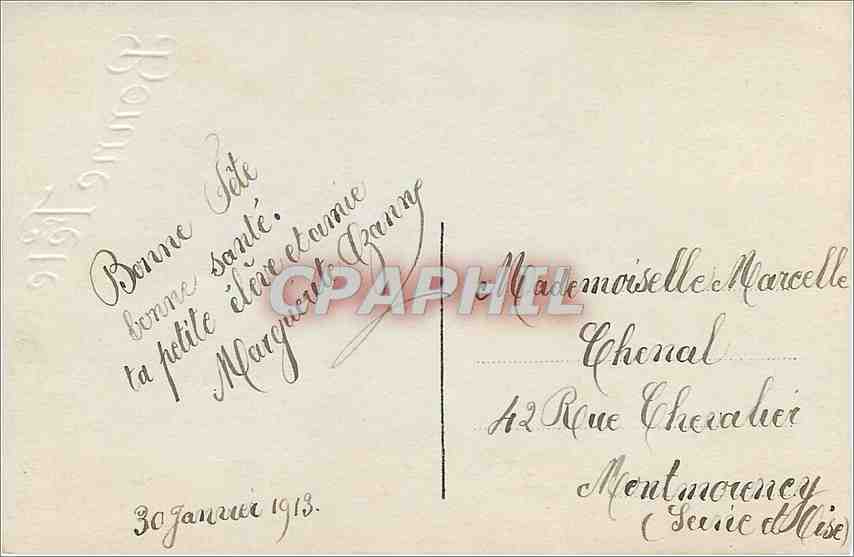 CPA Bonne Fete Enfant — Rückseite