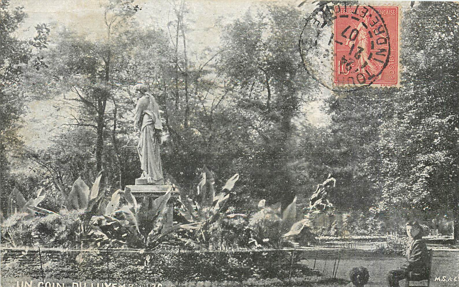 CPA Un coin du Luxembourg Paris