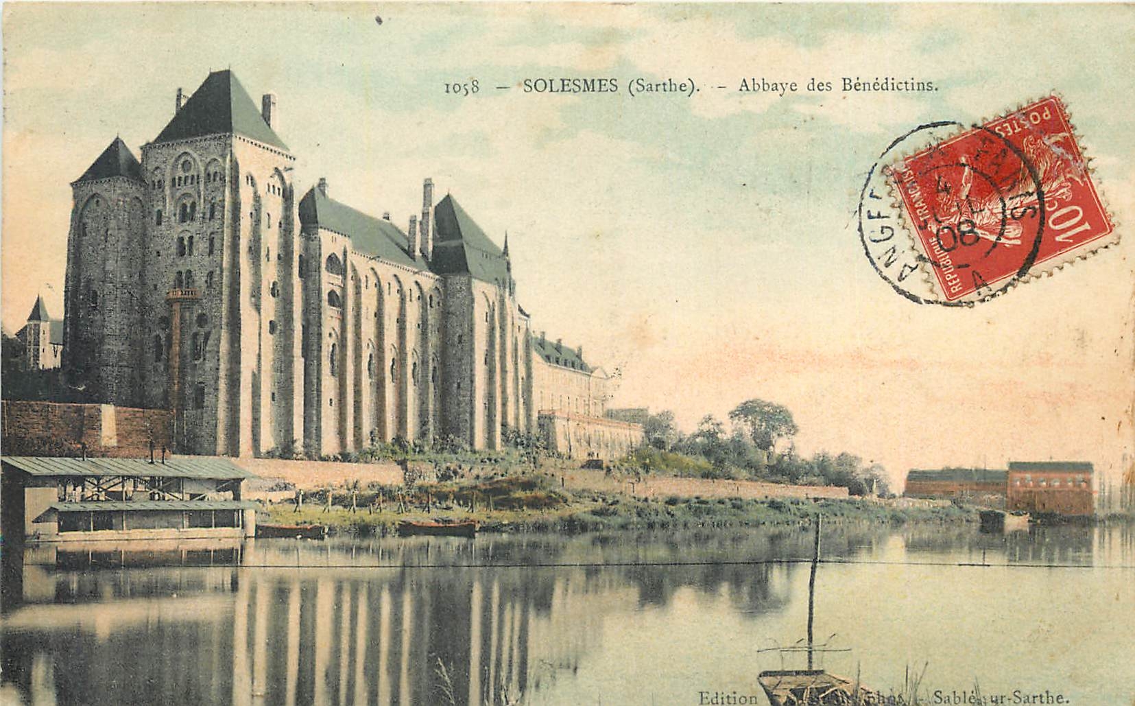 CPA Solesmes Sarthe Abbaye de Benedictins 