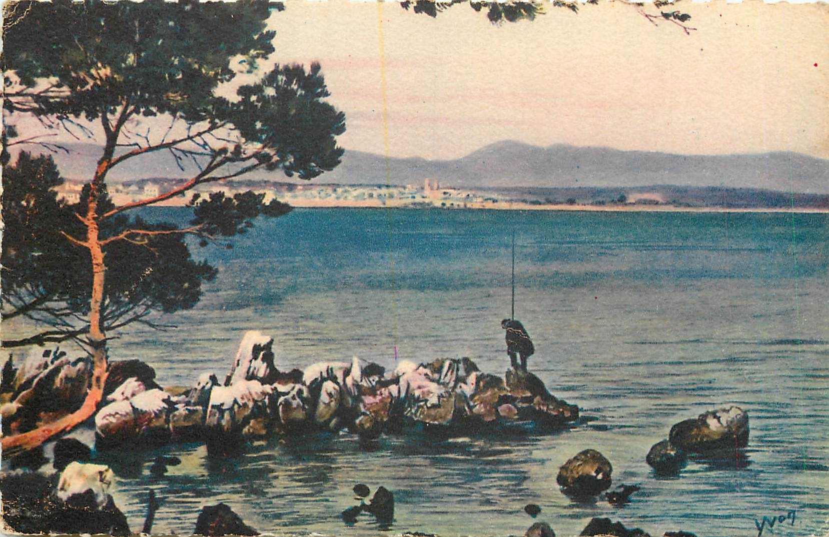 CPA Cote d'Azur Antibes Alpes Maritimes L'Anse Saint Roch 