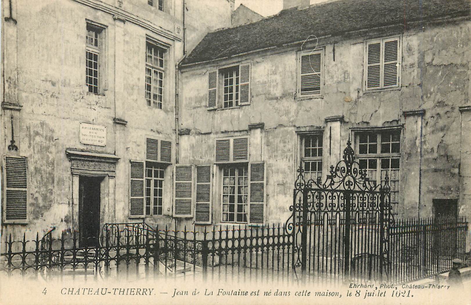 Château-Thierry — Naissance de Jean de La Fontaine — Ehrhard, Phot. Château-Thierry
