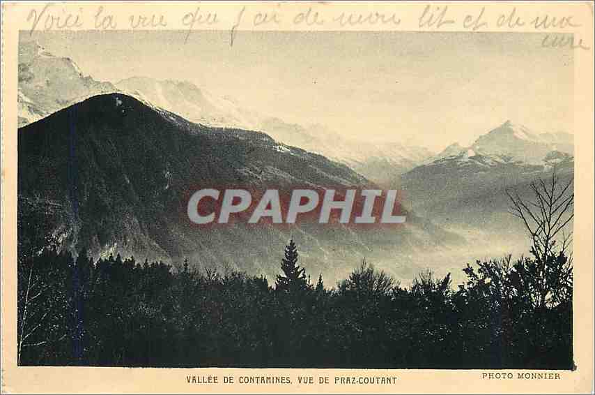 CPA Vallee de Contamines Vue de Praz Coutant 