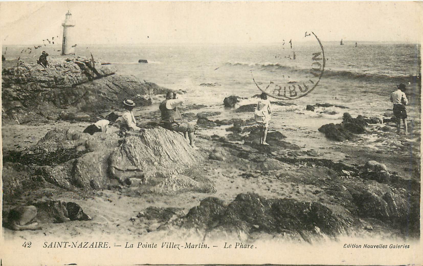 CPA Saint Nazaire La Pointe Villez Martin Le Phare 