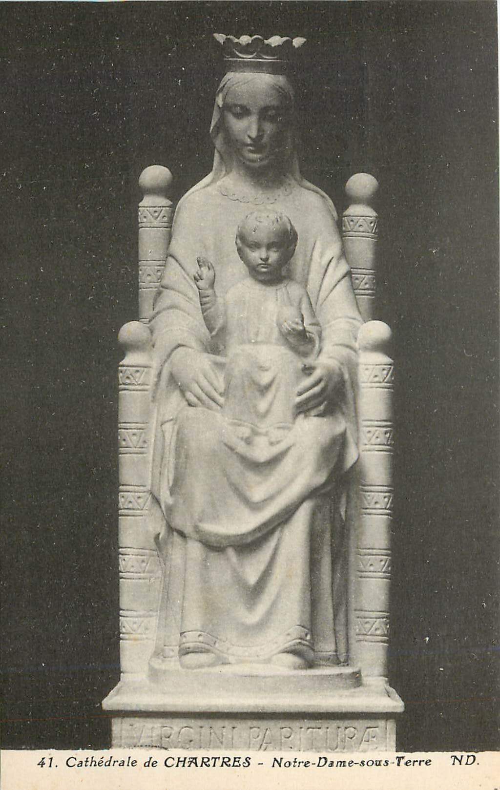 CPA Cathedrale de Chartres Notre Dame sous Terre 