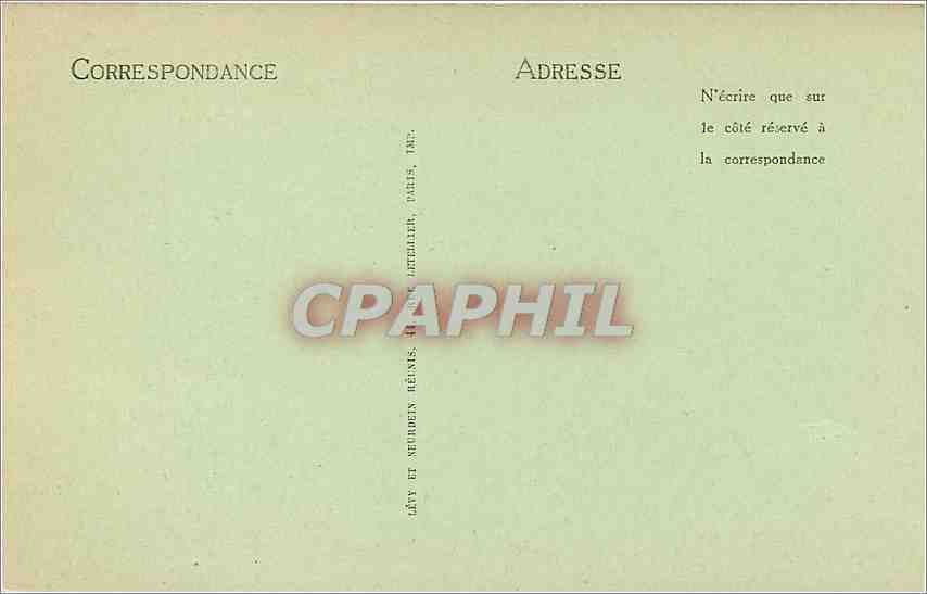 CPA Cathedrale de Chartres Notre Dame sous Terre Puits des Saints Forts — Back