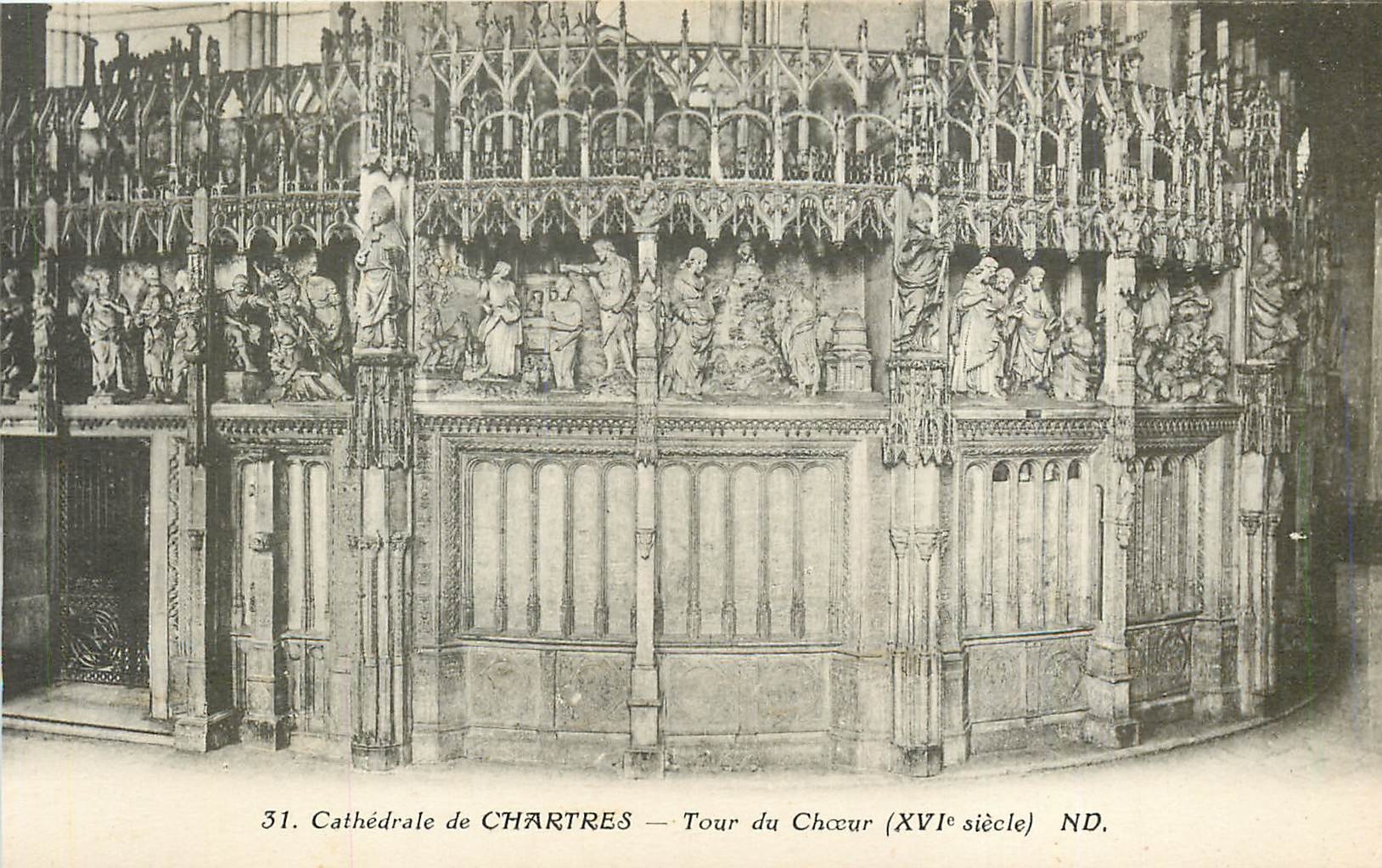 CPA Cathedrale de Chartres Tour du Choeur 