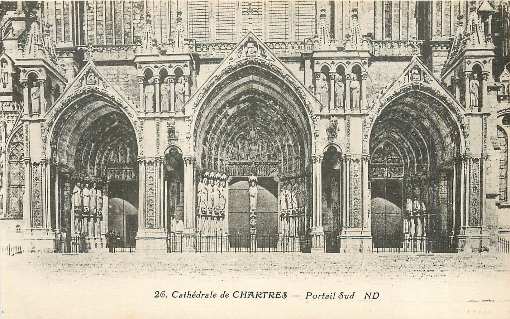 CPA Cathedrale de Chartres Portail Sud 