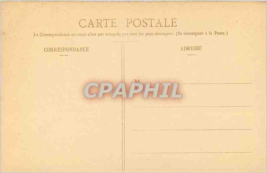 CPA Musee de Lyon Corot Jean Baptiste Camille  — Verso