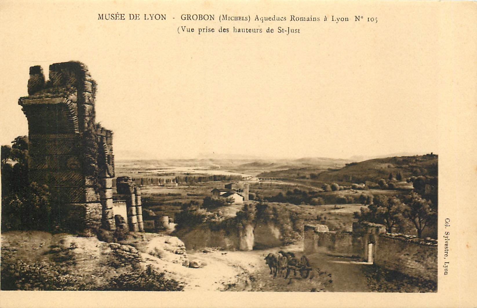 CPA Musee de Lyon Grobon Michels Aqueducs Romains a Lyon 