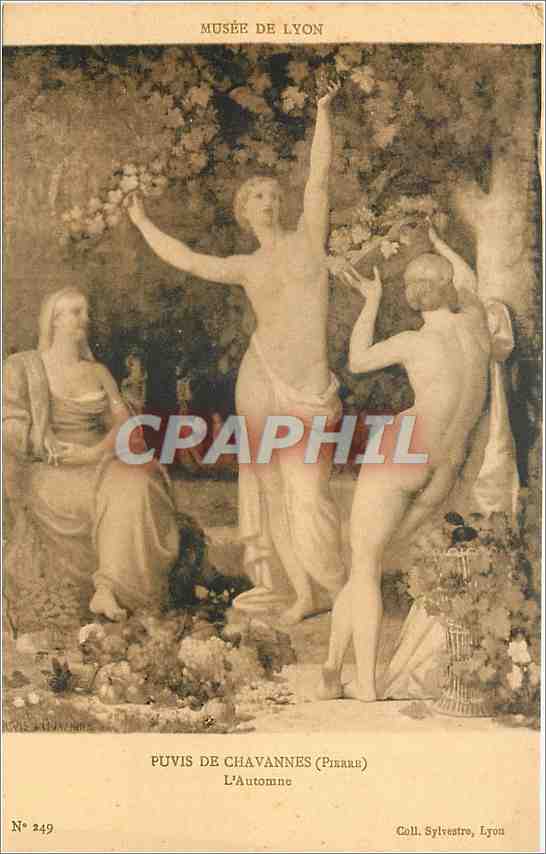 CPA Musee de Lyon Puvis de Chavannes Pierre L'Automne 