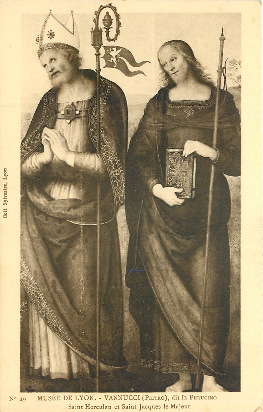 CPA Musee de Lyon Vannucci Pietro Saint Herculan et Saint Jacques le Majeur 