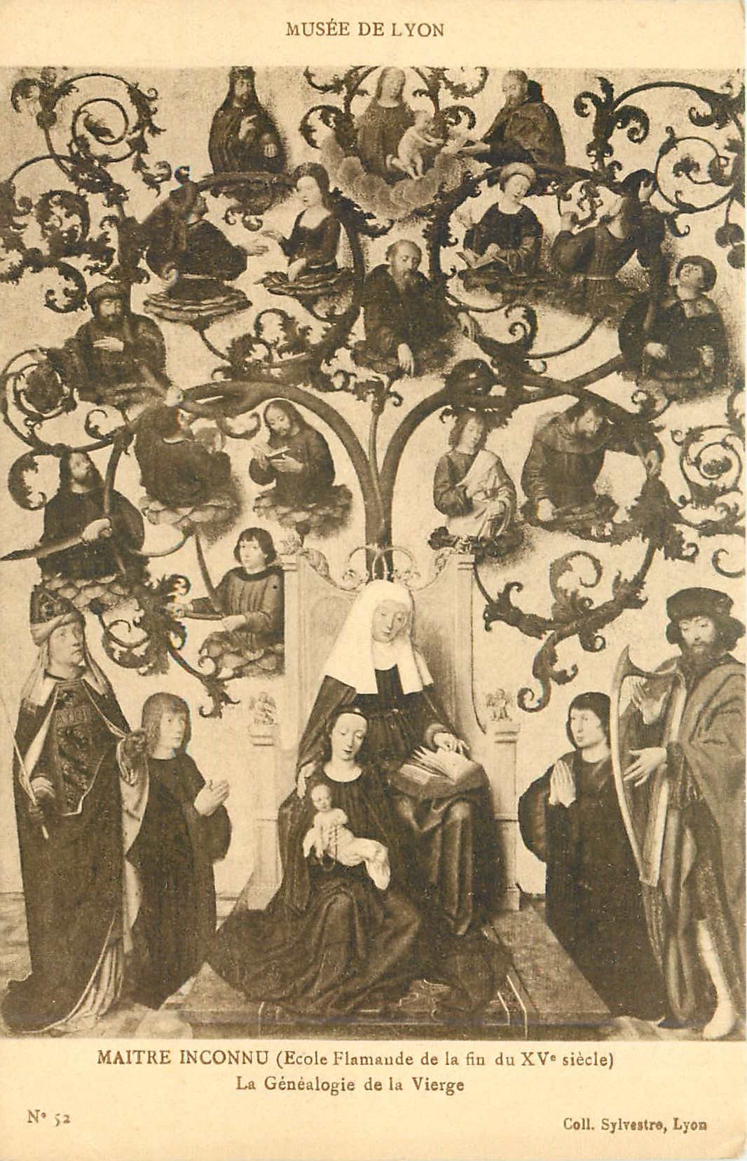 CPA Musee de Lyon Maitre Inconnu La Genealogie de la Vierge 