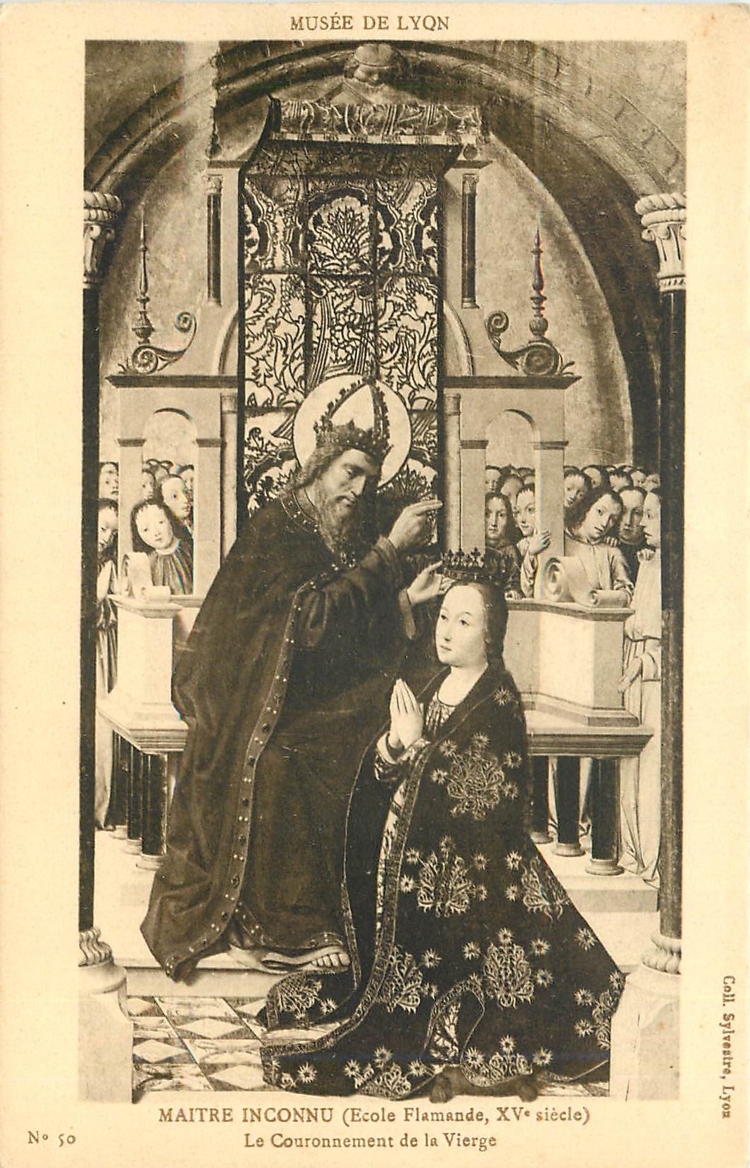 CPA Musee de Lyon Maitre Inconnu Le Couronnement de la Vierge 