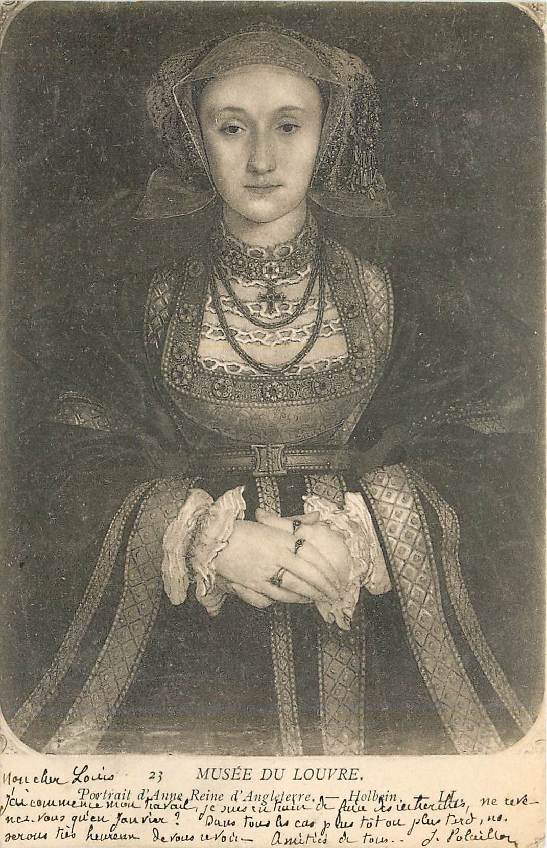 CPA Musee du Louvre Portrait d'Anne Reine d'Angleterre 