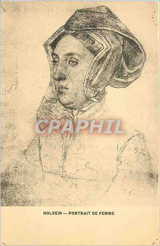 CPA Holbein Portrait de Femme 