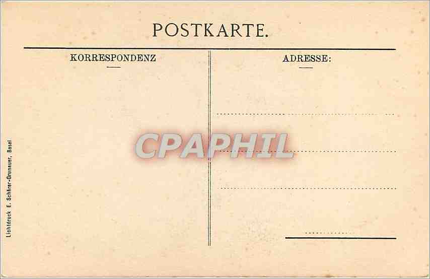 CPA Oeffentliche Kunstsammlung Basel Hans Holbein dJ  — Rückseite