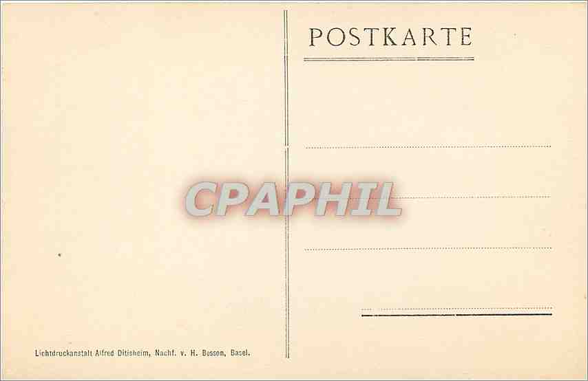 CPA Oeffentliche Kunstsammlung Basel H Holbein dJ  — Verso