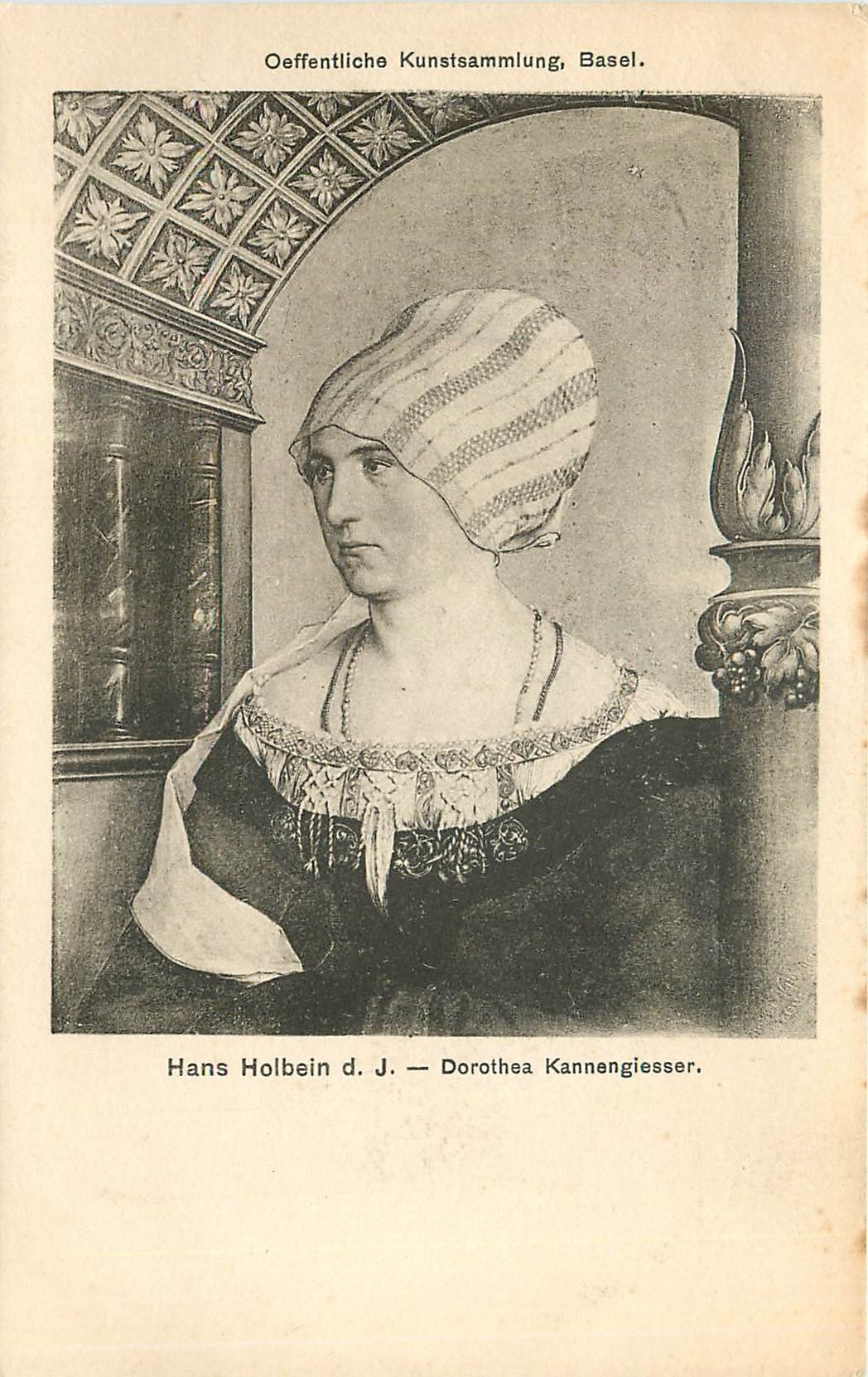 CPA Oeffentliche Kunstsammlung Basel Hans Holbein dJ Dorothea Kannengiesser 