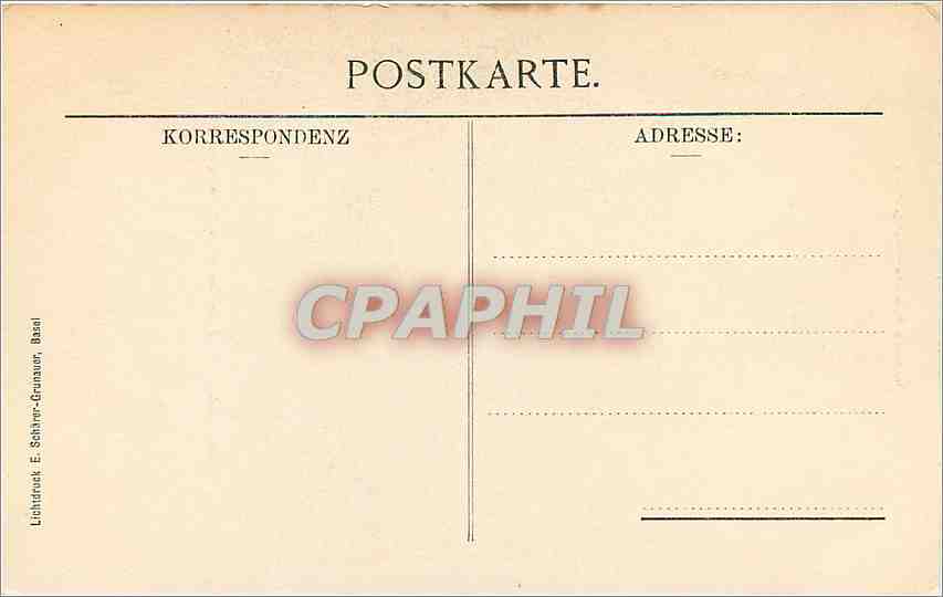 CPA Oeffentliche Kunstsammlung Basel Hans Holbein dJ Dorothea Kannengiesser  — Rückseite