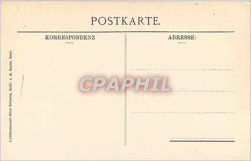 CPA Oeffentliche Kunstsammlung Basel H Holbein DJ Studie zum Bildins der Dorotha Kannengiesser  — Verso