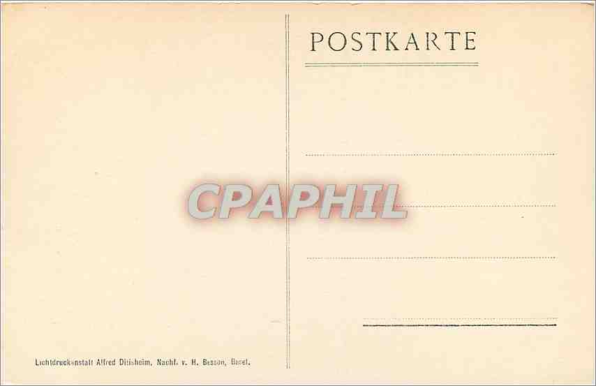 CPA Oeffentliche Kunstsammlung Basel H Holbein DJ Dorothea Kannengiesser  — Back