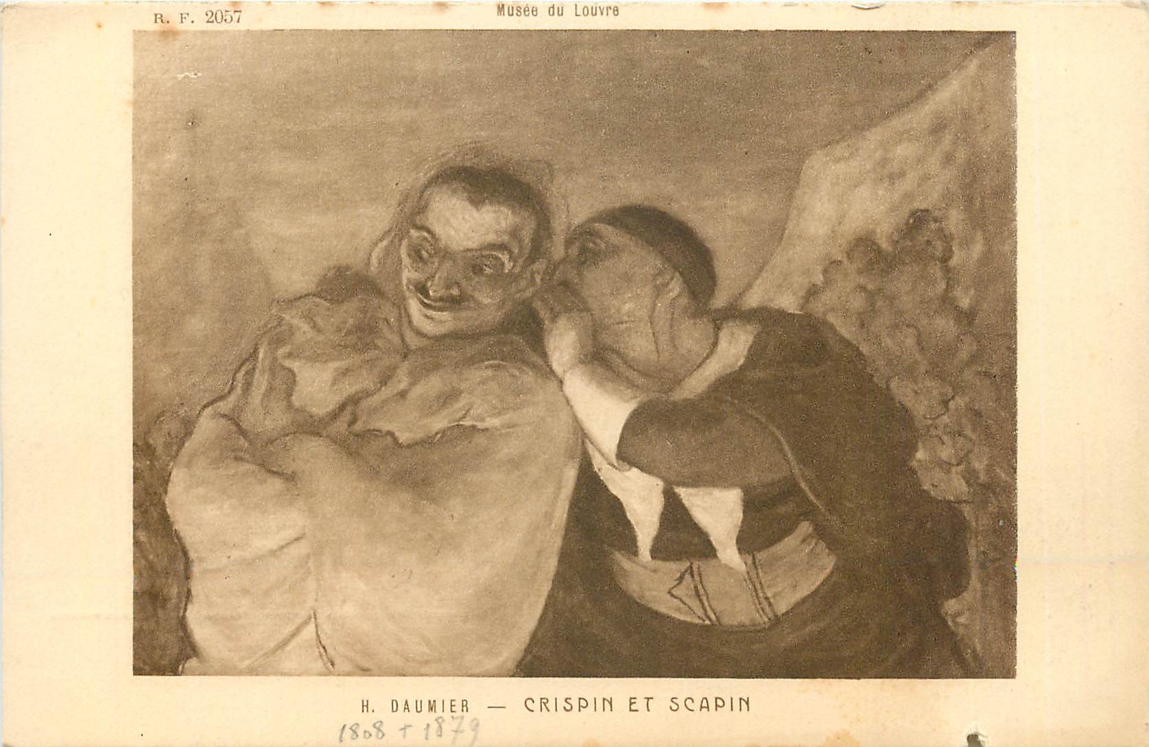 CPA Musee du Louvre H Daumier Crispin et Scapin 