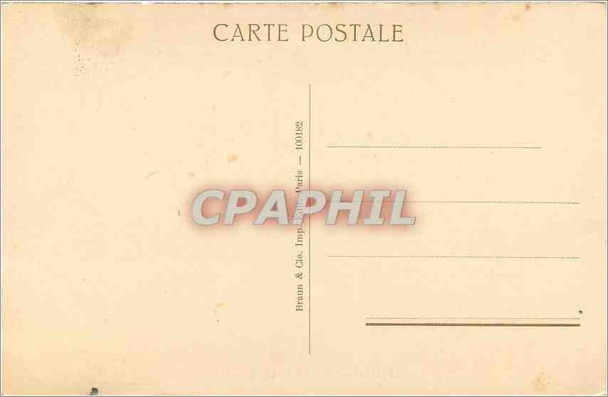 CPA Musee du Louvre H Daumier Crispin et Scapin  — Rückseite