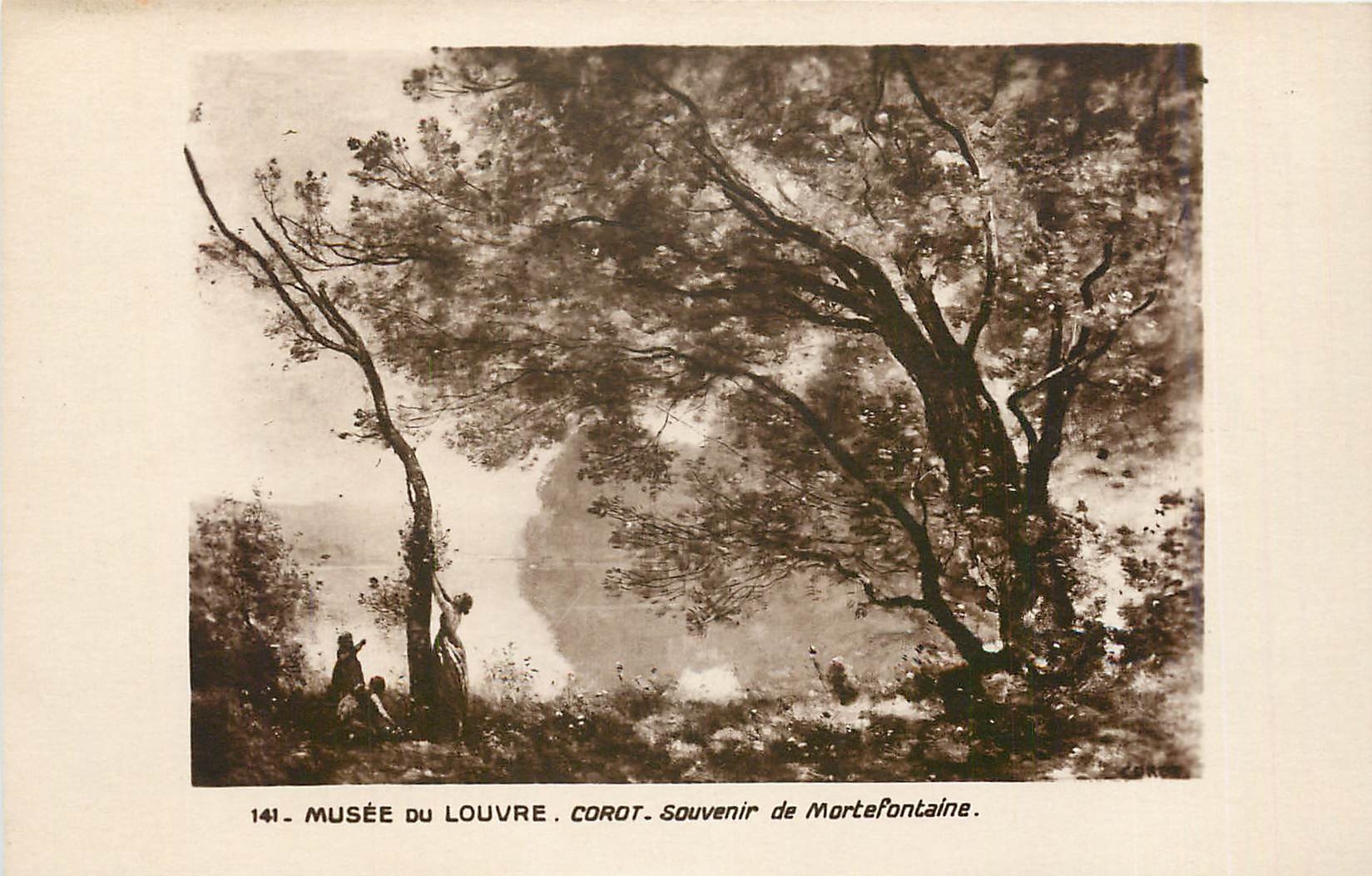 CPA Musee du Louvre Corot Souvenir de Mortefontaine 