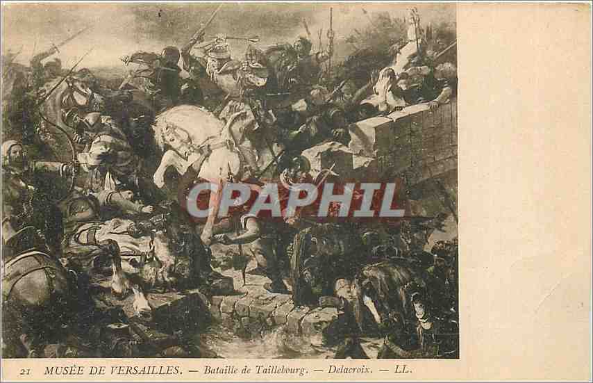 CPA Musee de Versailles Bataille de Taillebourg Delacroix 