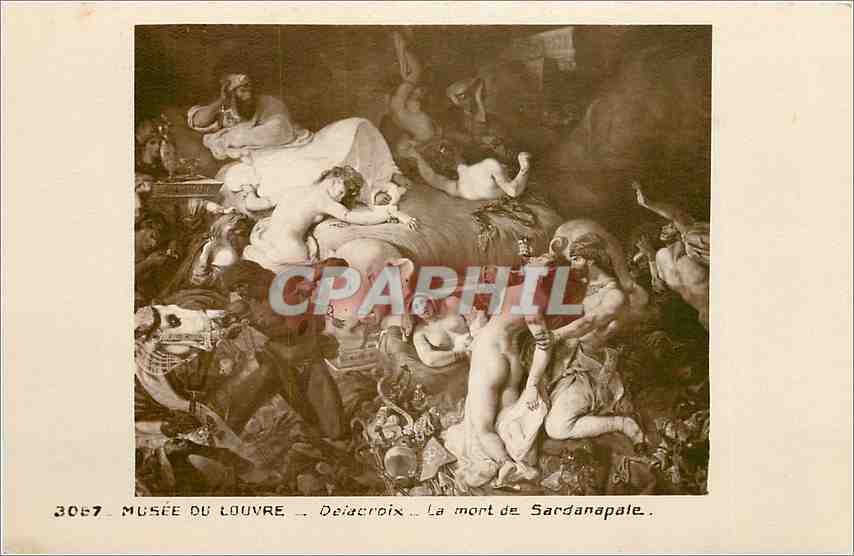 CPA Musee du Louvre Delacroix La mort de Sardanapale 