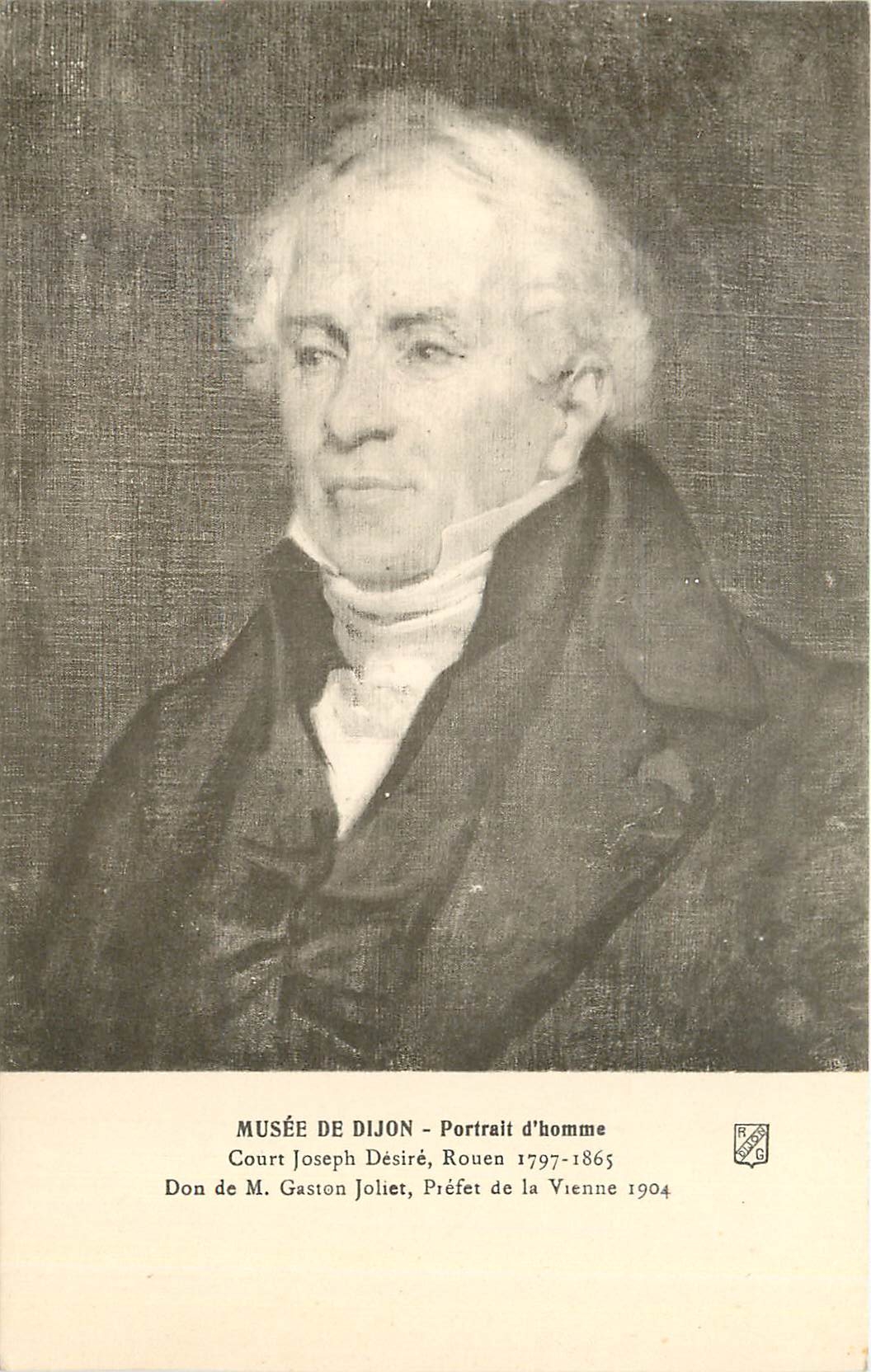 CPA Musee de Dijon Portrait d'homme Court Joseph Desire Rouen 