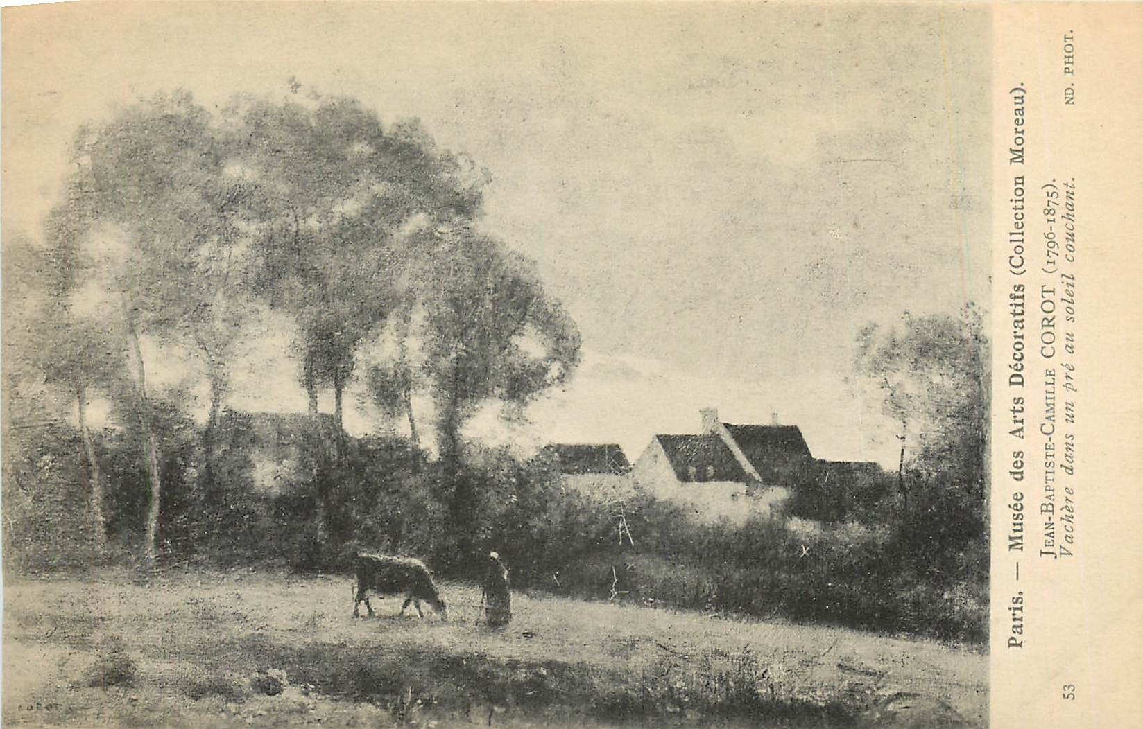 CPA Paris Musee des Arts Decoratifs Jean Baptiste Camille Corot 