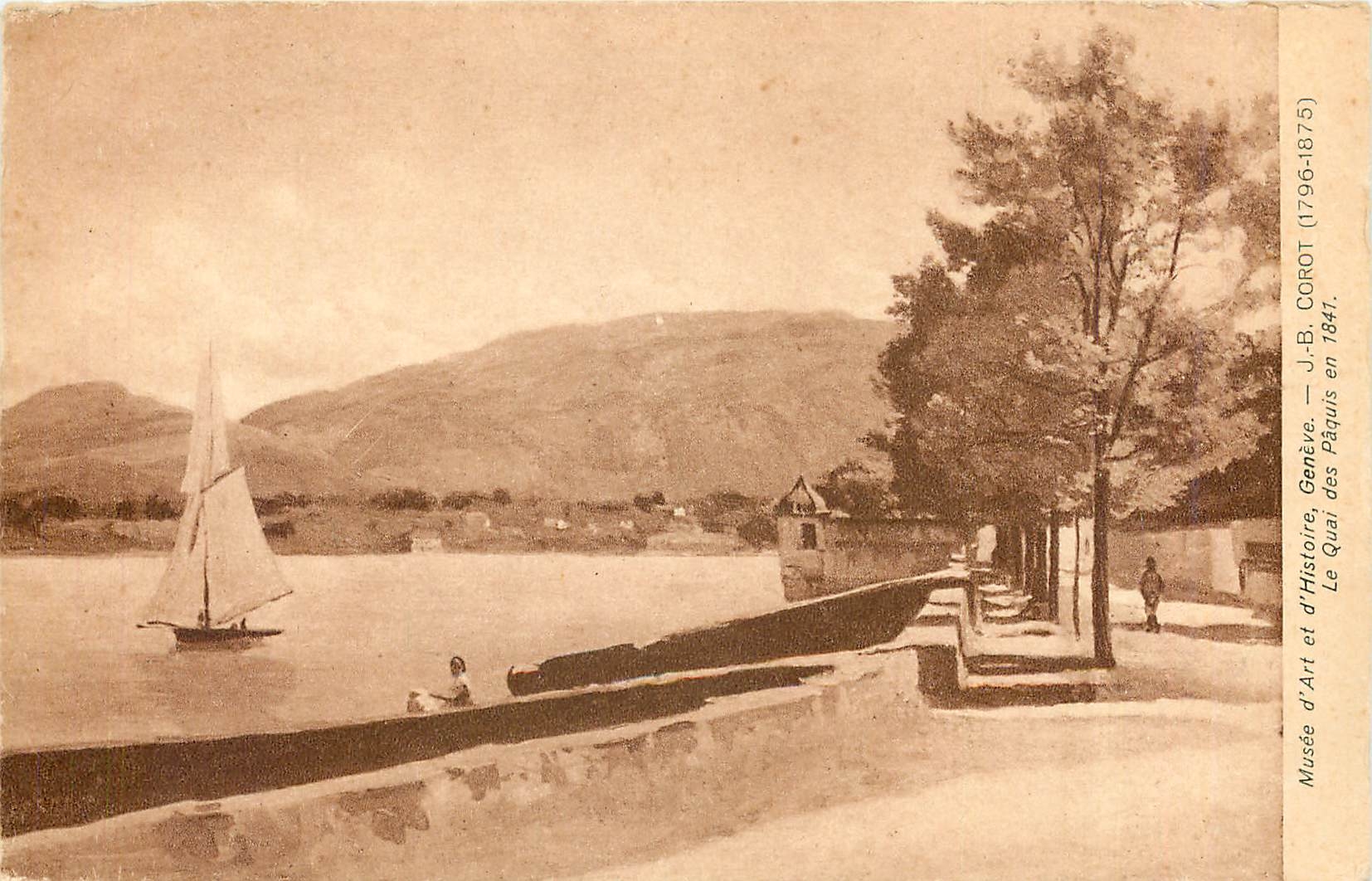 CPA Musee d'Art et d'Histoire Geneve JB Corot 