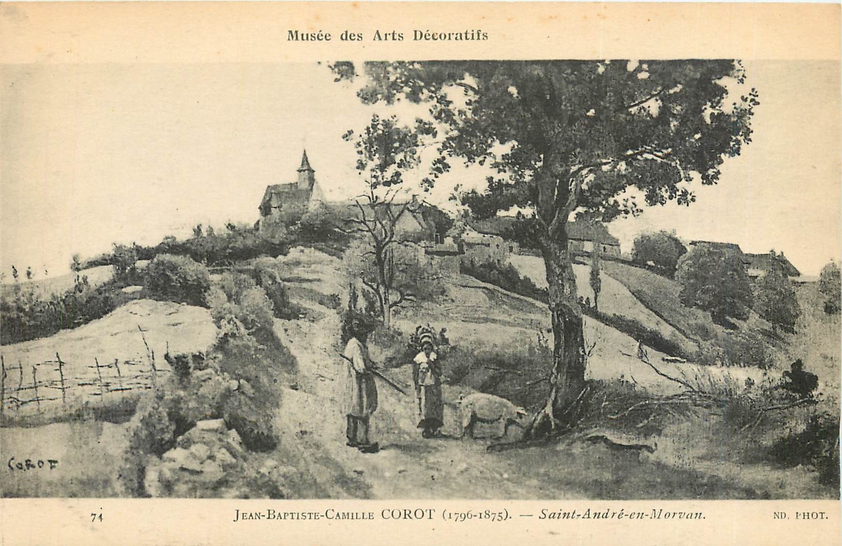 CPA Musee des Arts Decoratifs Jean Baptiste Camille Corot 