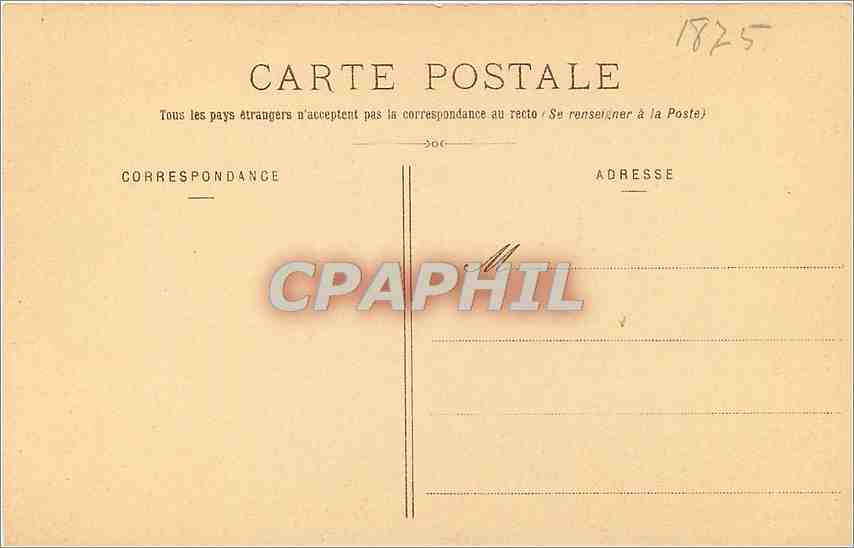 CPA Musee de Lyon Corot JB Camille  — Verso