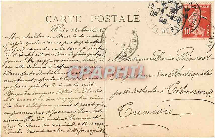 CPA Musee de Versailles Le Comte de Provence  — Verso