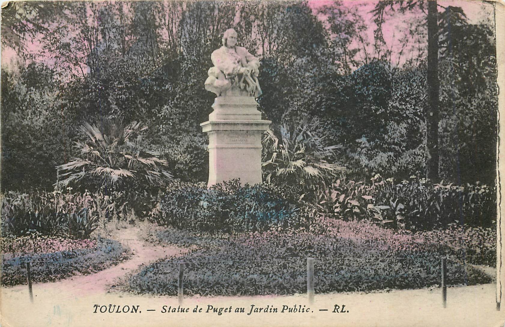 Toulon — Statue de Puget au Jardin Public — RL