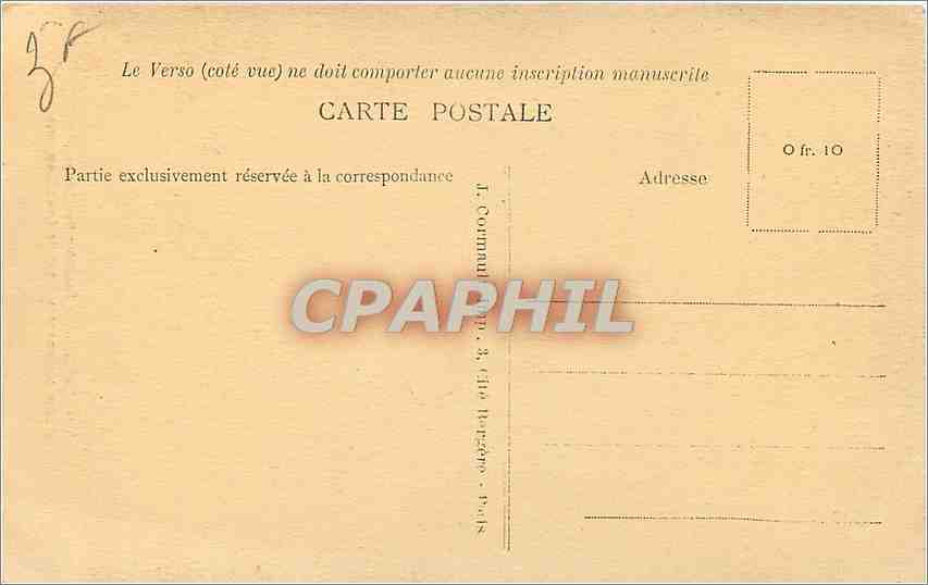 CPA Paris Le Pantheon les Caveaux  — Rückseite