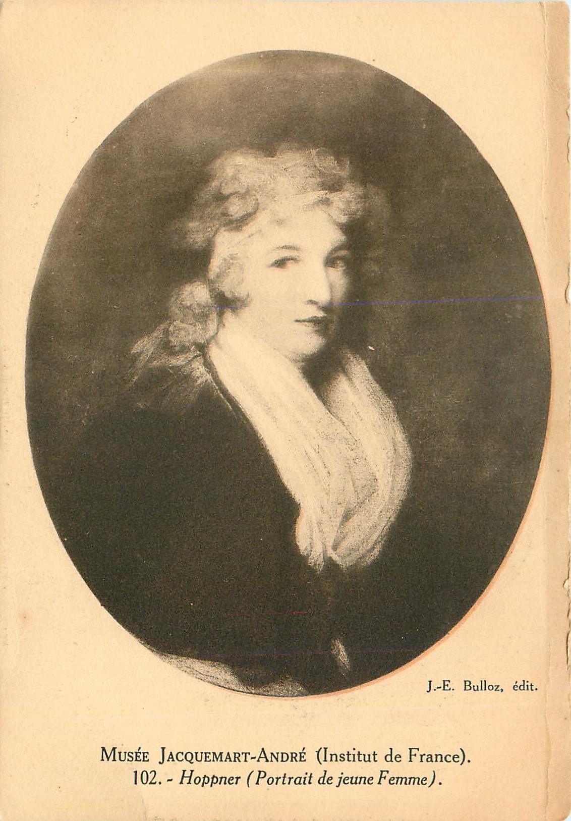 Portrait de jeune femme — Hoppner — J.-E. Bulloz, édit. n°102
